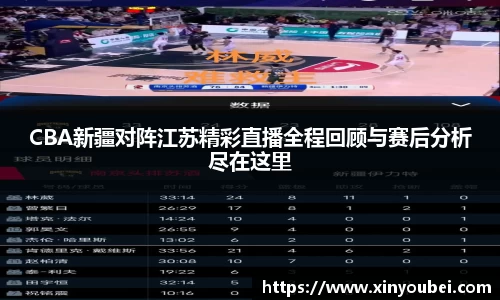 CBA新疆对阵江苏精彩直播全程回顾与赛后分析尽在这里